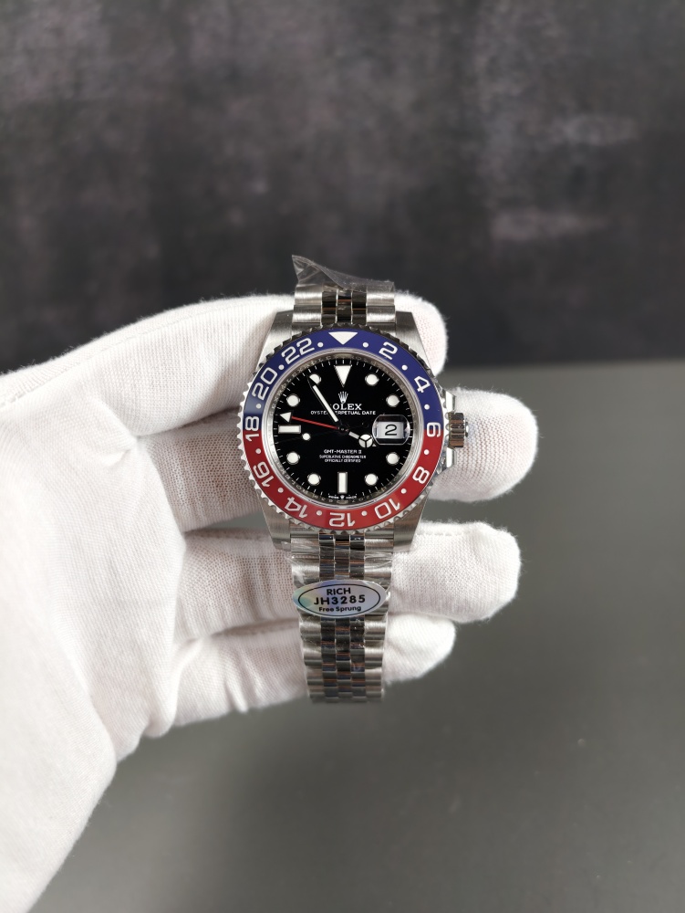 RICH Free-Sprung GMT-Master II Pepsi | Jubilee Bracelet | JH3285 Movement