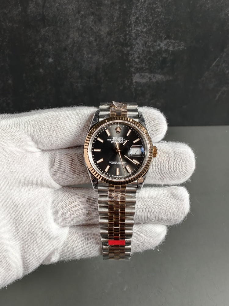 VSF Datejust 36 Rhodium Dial Two-Tone Rose Gold | Fluted Bezel | Jubilee Bracelet | DD3235 Movement