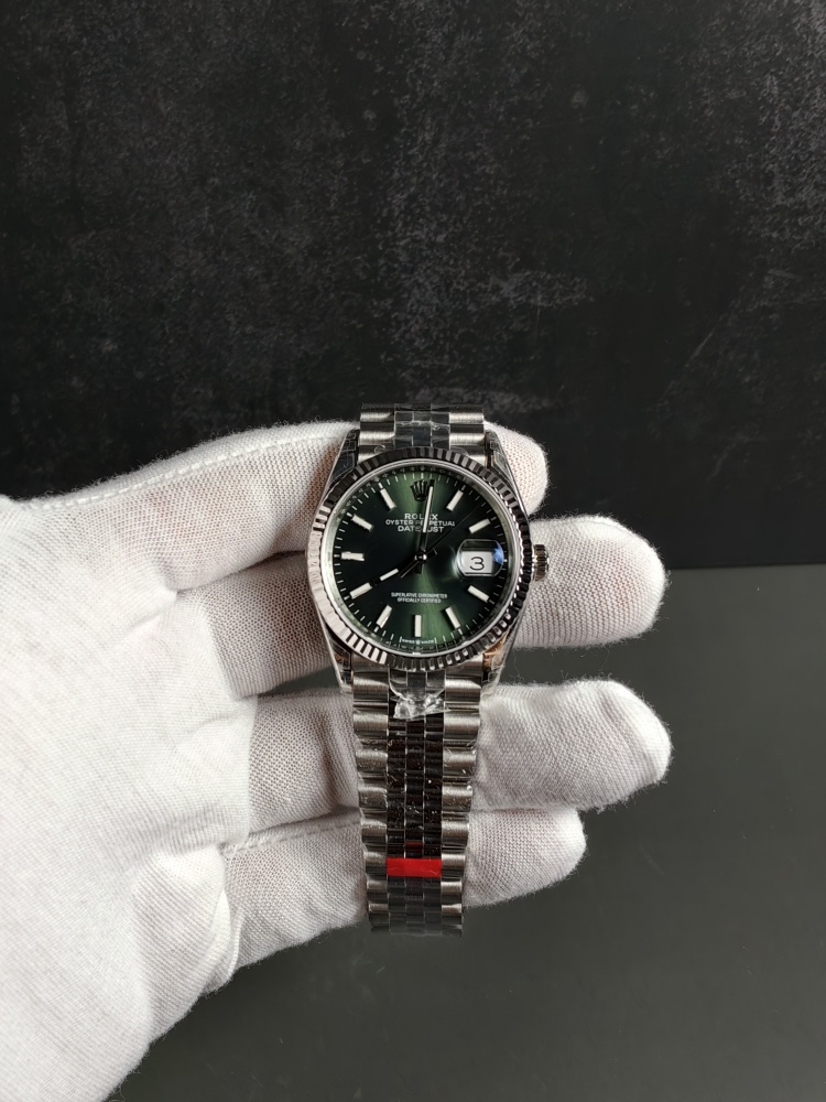 VSF Datejust 36 Green Dial V1 | Fluted Bezel | Jubilee Bracelet | DD3235 Movement