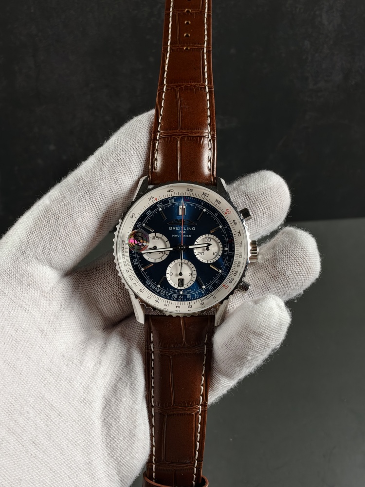 BLS Breitling Navitimer B01 Chronograph 46 Blue Dial | 46mm | A7750 Movement