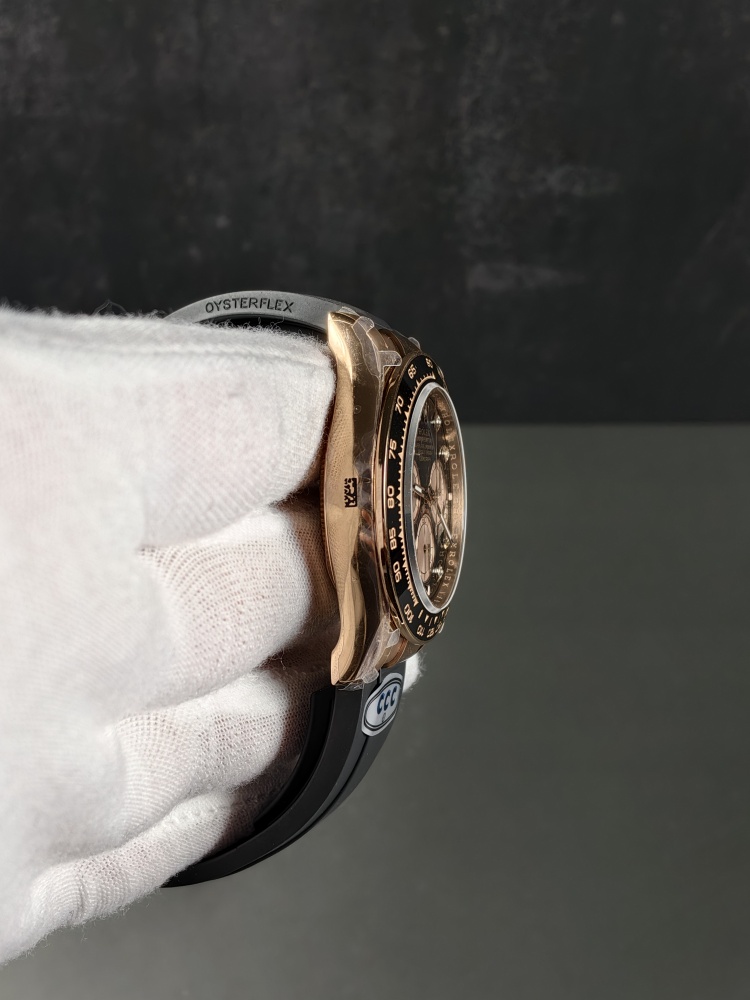 CCC Everose Daytona Black Diamond Oysterflex 126515LN | 40mm | DD4131 Movement | SW Dial & Deep Crystal