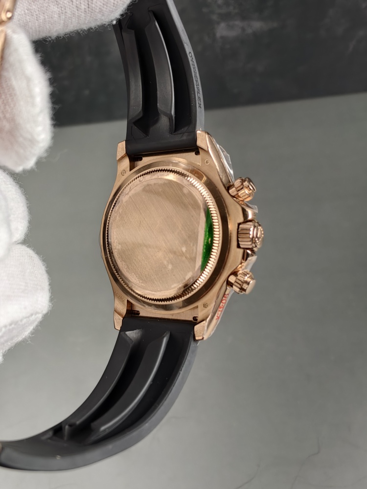CCC Everose Daytona Black Diamond Oysterflex 126515LN | 40mm | DD4131 Movement | SW Dial & Deep Crystal