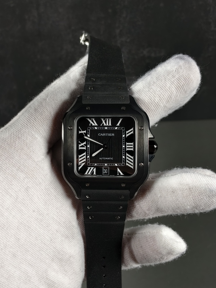 BVF Cartier Santos Black ADLC | 40mm | Miyota 9015 Automatic Movement