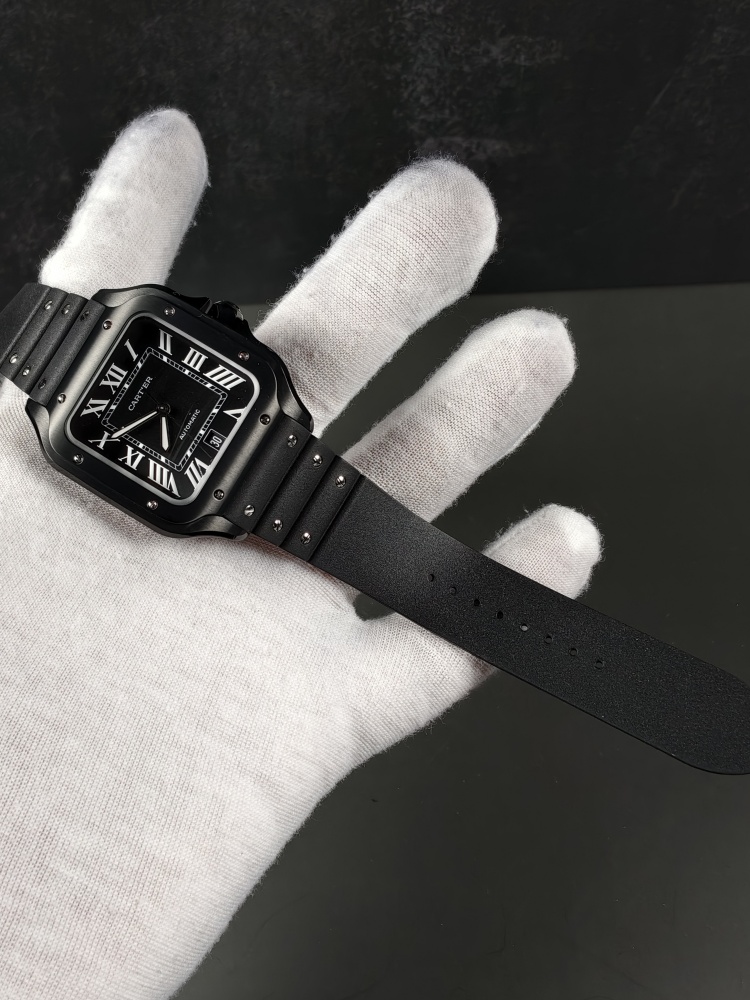 BVF Cartier Santos Black ADLC | 40mm | Miyota 9015 Automatic Movement
