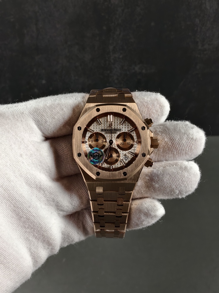APSF Royal Oak Chronograph 26315OR Rose Gold Blue Dial | 38mm | Custom 2385 Automatic Chronograph Movement