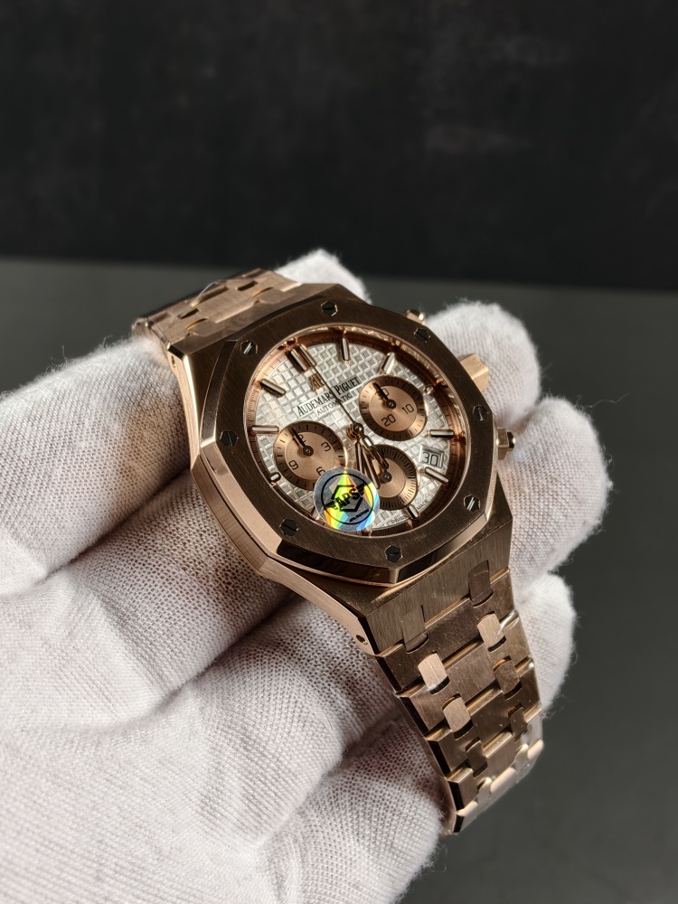 APSF Royal Oak Chronograph 26315OR Rose Gold Blue Dial | 38mm | Custom 2385 Automatic Chronograph Movement