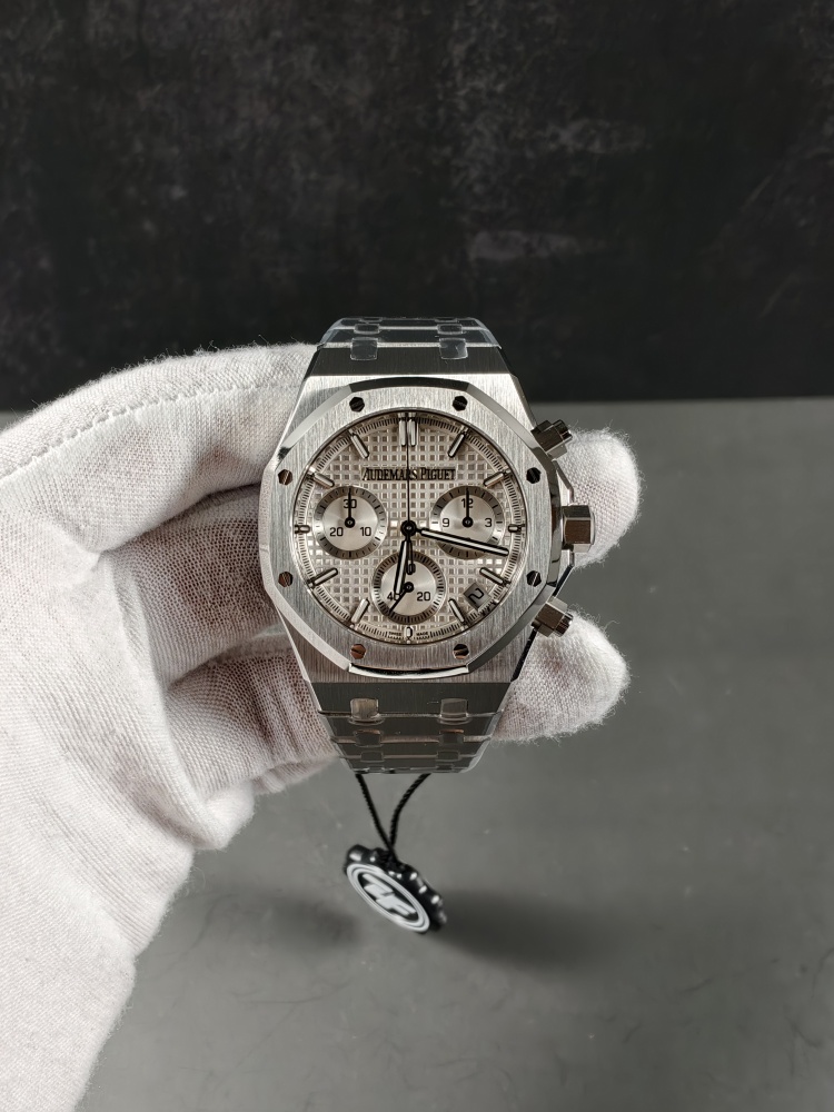 ZF Free-Sprung Royal Oak Chronograph 26240 White Dial | 41mm | Free-Sprung 4401 Super Clone Movement