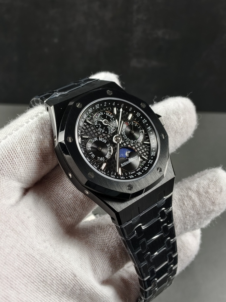BBS Royal Oak Perpetual Calendar 26579CE Black Ceramic | 41mm | Custom 5134 Perpetual Calendar Automatic Movement
