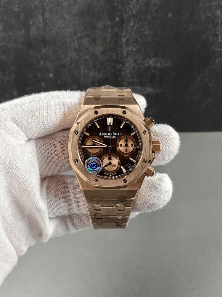 APSF V2 Free-Sprung Royal Oak Chronograph 26331OR Rose Gold | 41mm | APSF 3126 Free-Sprung Super Clone Chronograph Movement
