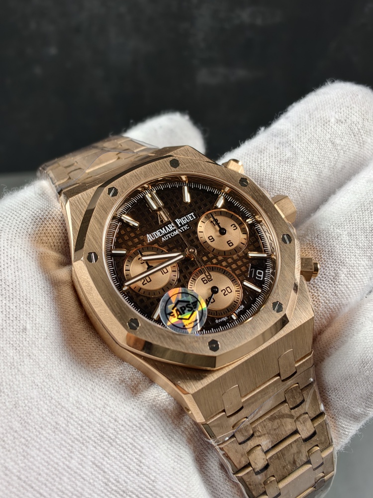 APSF V2 Free-Sprung Royal Oak Chronograph 26331OR Rose Gold | 41mm | APSF 3126 Free-Sprung Super Clone Chronograph Movement
