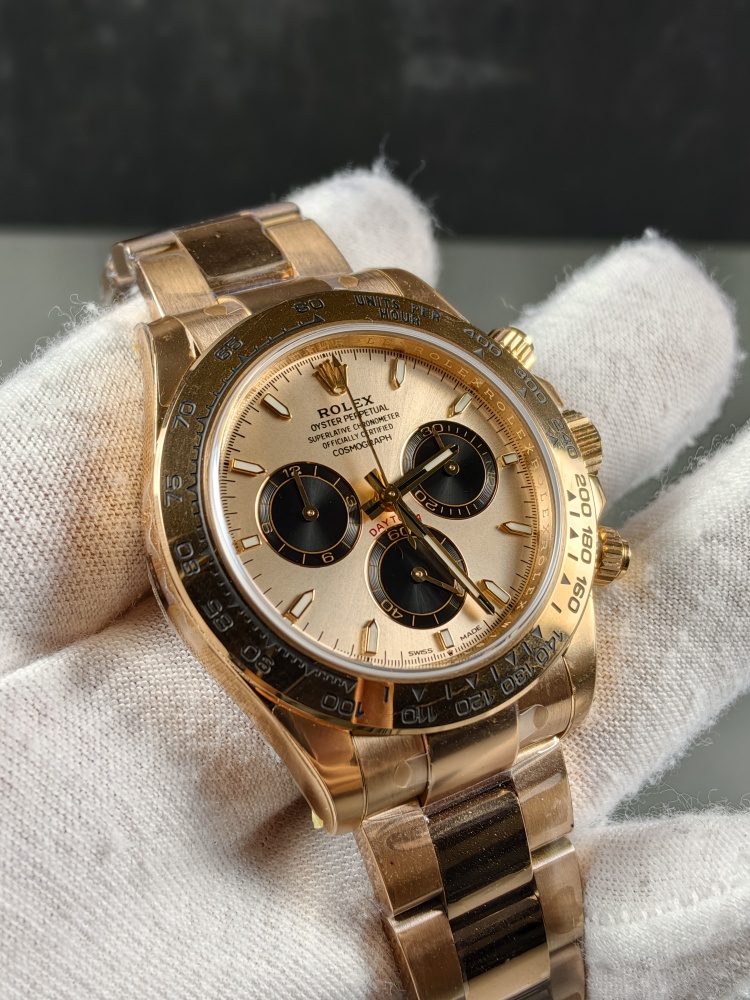 VSF V3 Weighted Daytona Rose Gold Sun Dust Dial | 40mm | DD4131 Super Clone Chronograph Movement