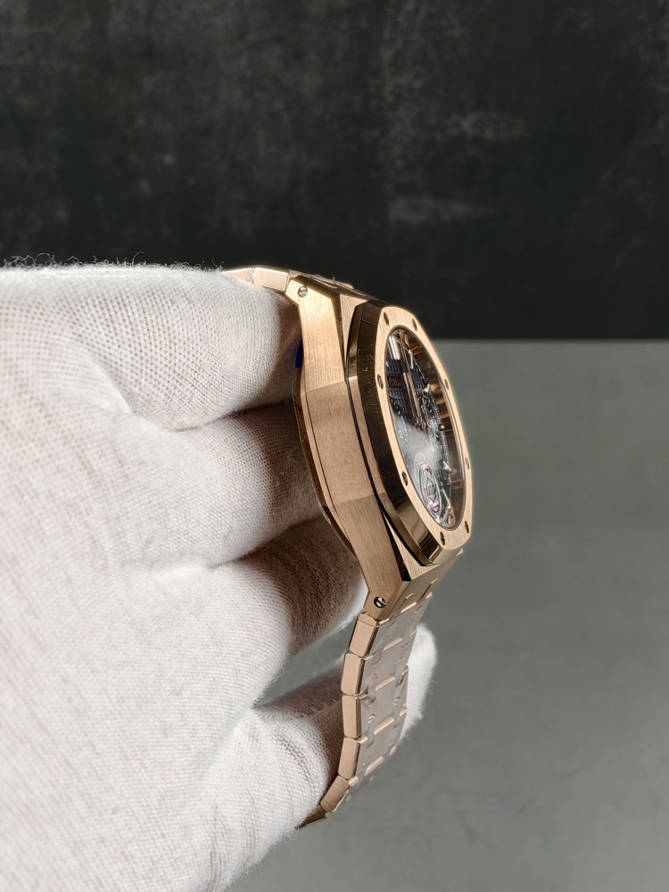 APSF V2 Free-Sprung Royal Oak Chronograph 26240OR Rose Gold Blue Dial | 41mm | SA4401 Free-Sprung Super Clone Movement