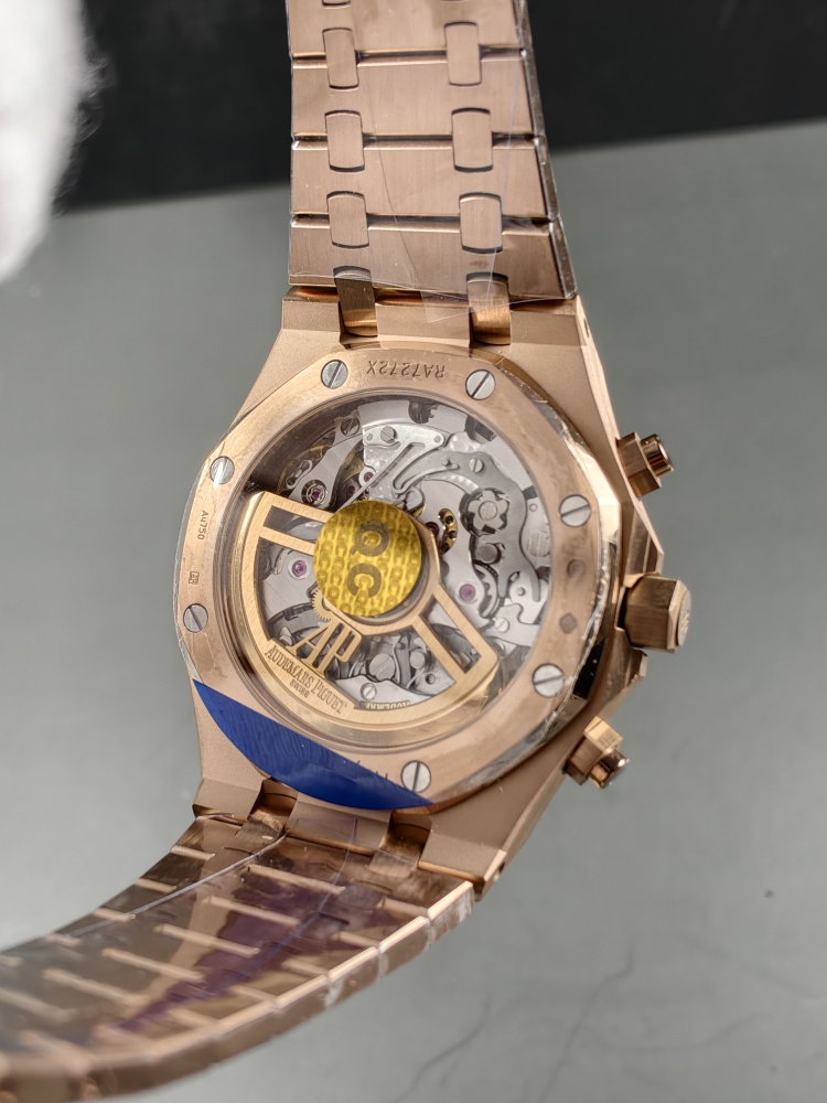 APSF V2 Free-Sprung Royal Oak Chronograph 26240OR Rose Gold Blue Dial | 41mm | SA4401 Free-Sprung Super Clone Movement