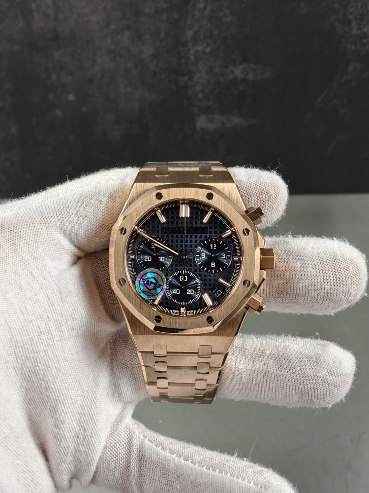 APSF V1 Royal Oak Chronograph 26240OR Rose Gold Blue Dial | 41mm | SA4401 Super Clone Movement