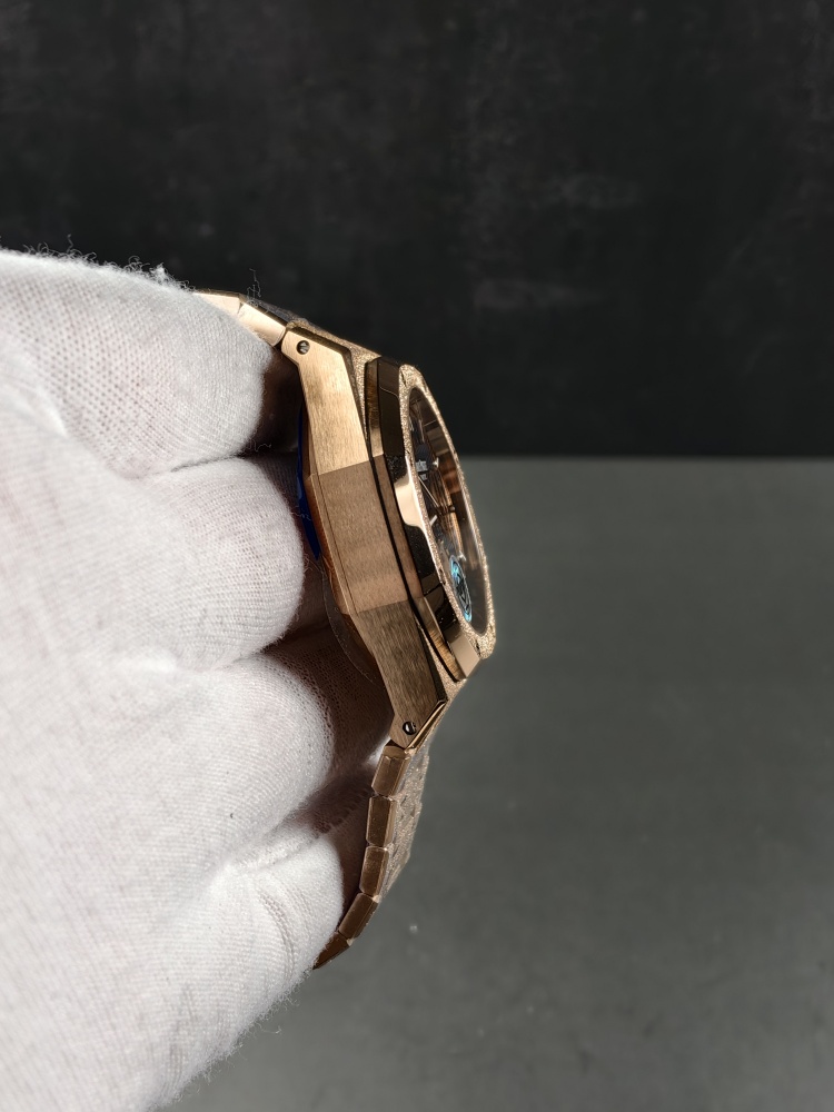 APSF V2 Free-Sprung Royal Oak Chronograph 26239OR Frosted Rose Gold Blue Dial | 41mm | SA4401 Free-Sprung Super Clone Movement