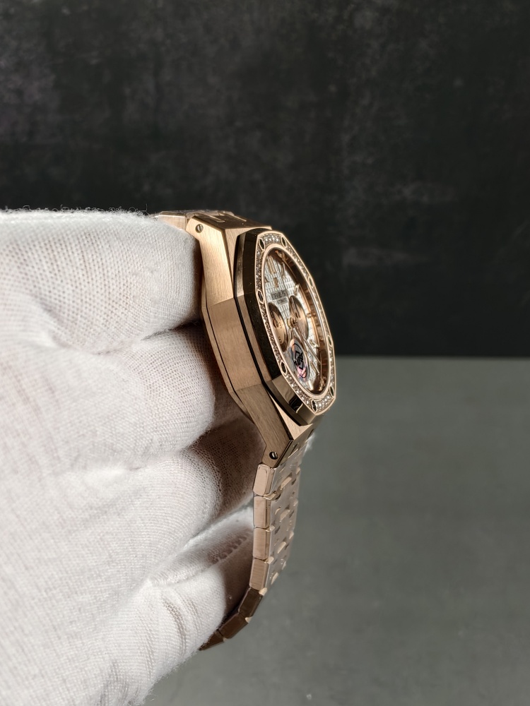 APSF Royal Oak Chronograph 26315OR White Dial Diamond Bezel | 38mm | Dandong 2385 Automatic Chronograph Movement