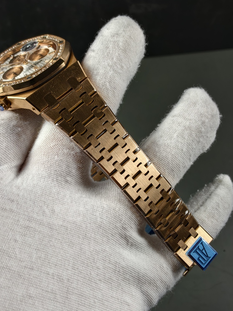 APSF Royal Oak Chronograph 26315OR White Dial Diamond Bezel | 38mm | Dandong 2385 Automatic Chronograph Movement