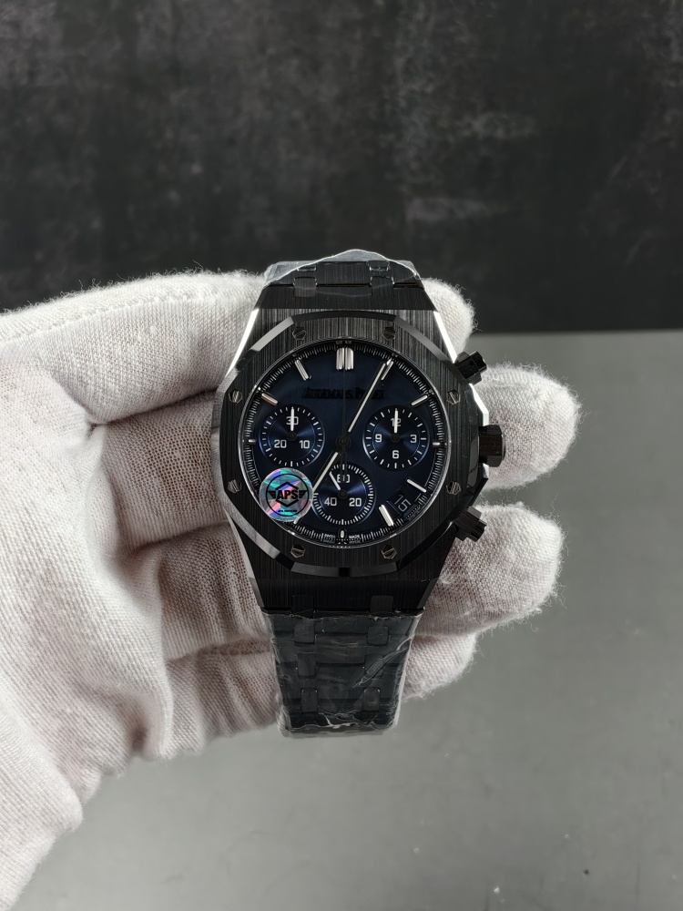 APSF V1 Royal Oak Chronograph 26240CE Black Ceramic Blue Dial | 41mm | SA4401 Super Clone Movement