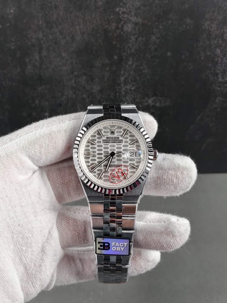 3B Land-Dweller White Honeycomb Dial | 40mm | Decorated Miyota 9015 Automatic Movement