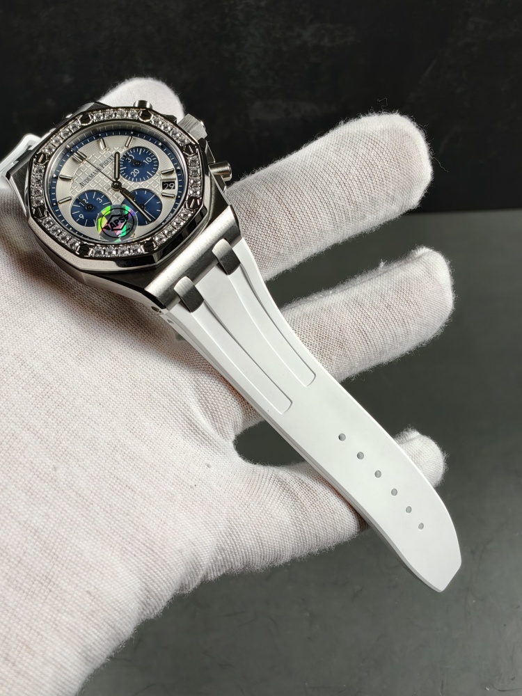 APSF Royal Oak Chronograph 26231ST Silver Dial Diamond Bezel | 37mm | Dandong 2385 Automatic Chronograph Movement