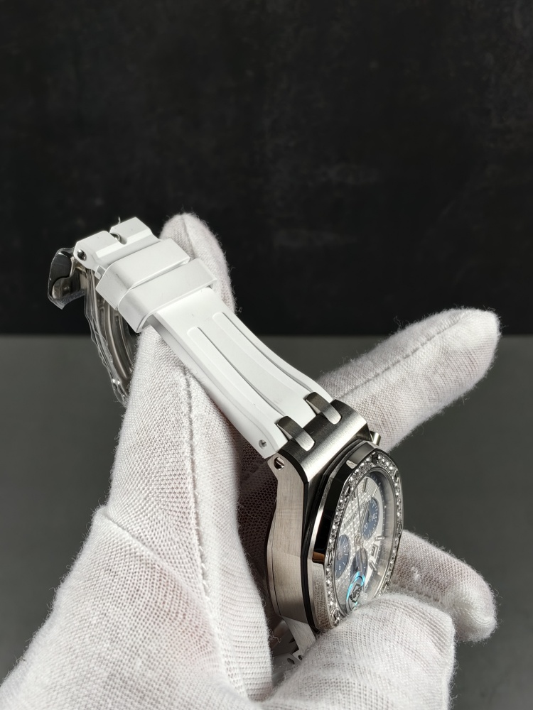 APSF Royal Oak Chronograph 26231ST Silver Dial Diamond Bezel | 37mm | Dandong 2385 Automatic Chronograph Movement
