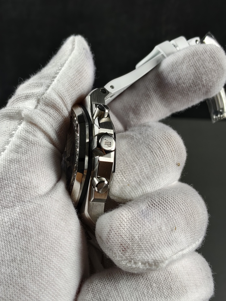 APSF Royal Oak Chronograph 26231ST Silver Dial Diamond Bezel | 37mm | Dandong 2385 Automatic Chronograph Movement