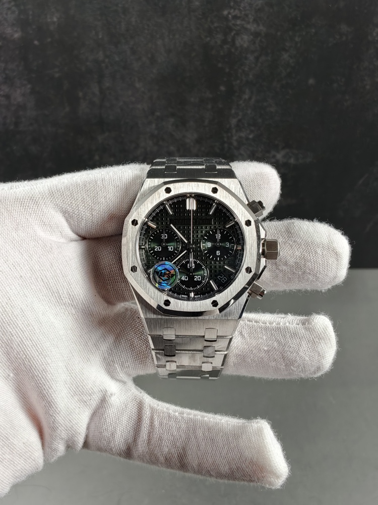 APSF V2 Free-Sprung Royal Oak Chronograph 26240ST Green Dial | 41mm | Free-Sprung SA4401 Super Clone Movement