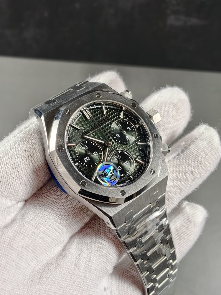 APSF V2 Free-Sprung Royal Oak Chronograph 26240ST Green Dial | 41mm | Free-Sprung SA4401 Super Clone Movement