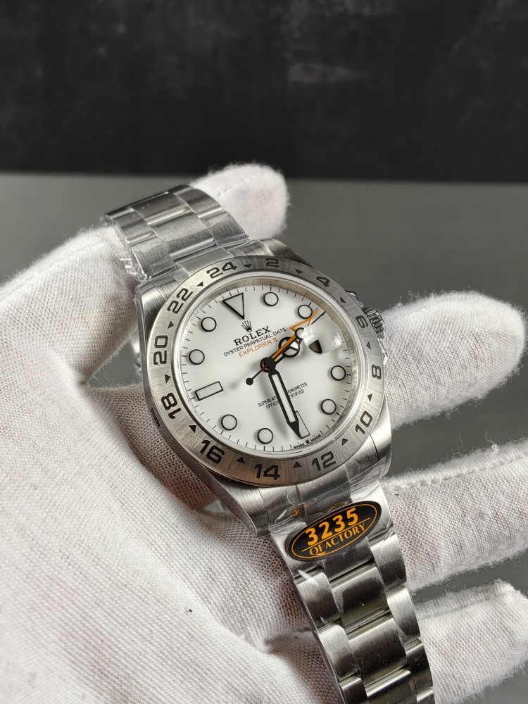 QF Explorer II Polar White Dial | 42mm | SH3285 Super Clone GMT Movement