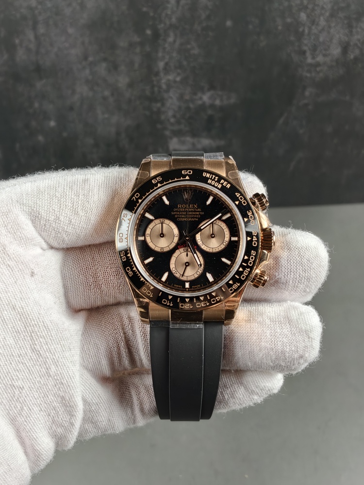 QF Daytona 126515LN Everose Gold Black Dial | 40mm | DD4131 Super Clone Movement