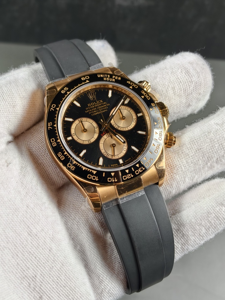QF Daytona 126515LN Everose Gold Black Dial | 40mm | DD4131 Super Clone Movement