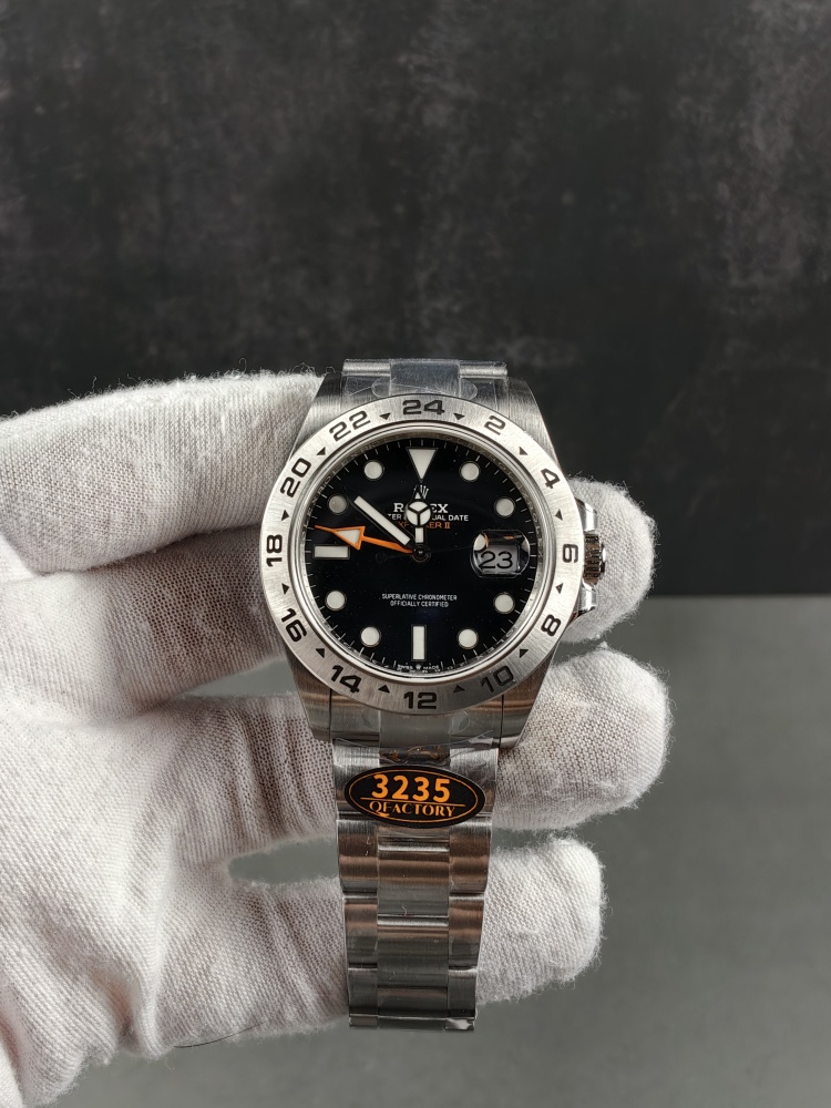 QF Explorer II Black Dial | 42mm | SH3285 Super Clone GMT Movement