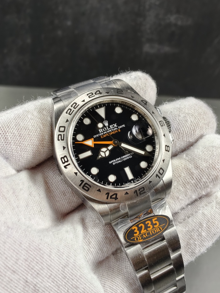 QF Explorer II Black Dial | 42mm | SH3285 Super Clone GMT Movement
