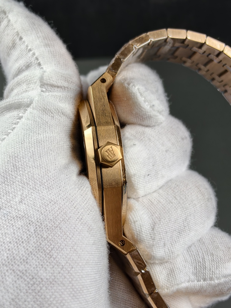 APSF Royal Oak Double Balance Wheel Openworked 15407OR Rose Gold | 41mm | SA3132 Super Clone Movement