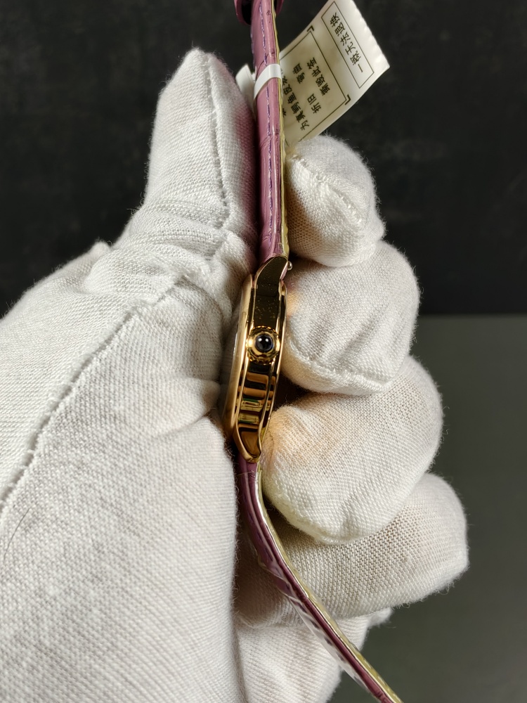 AF Ronde Louis Cartier Women's Rose Gold | Pink Leather Strap | Swiss Quartz Movement