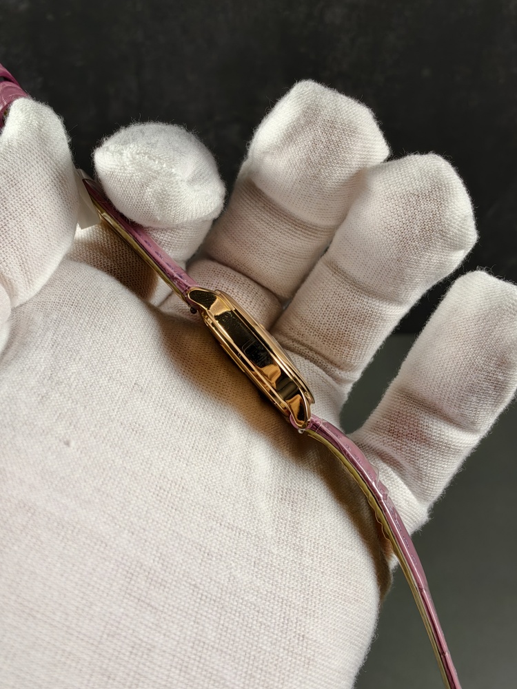 AF Ronde Louis Cartier Women's Rose Gold | Pink Leather Strap | Swiss Quartz Movement