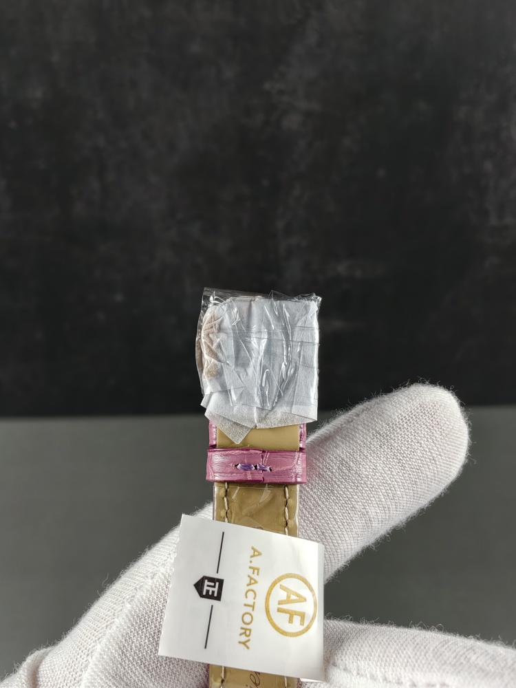 AF Ronde Louis Cartier Women's Rose Gold | Pink Leather Strap | Swiss Quartz Movement