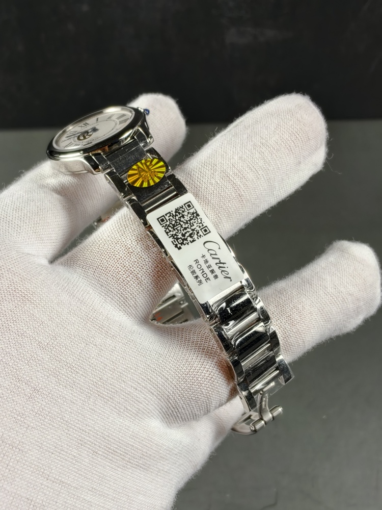 AF Ronde de Cartier Small Model | Stainless Steel Bracelet | Swiss Quartz Movement