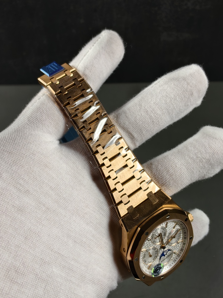 APSF Royal Oak Perpetual Calendar 26574OR Rose Gold Blue Dial | 41mm | SA5134 Super Clone Perpetual Calendar Movement