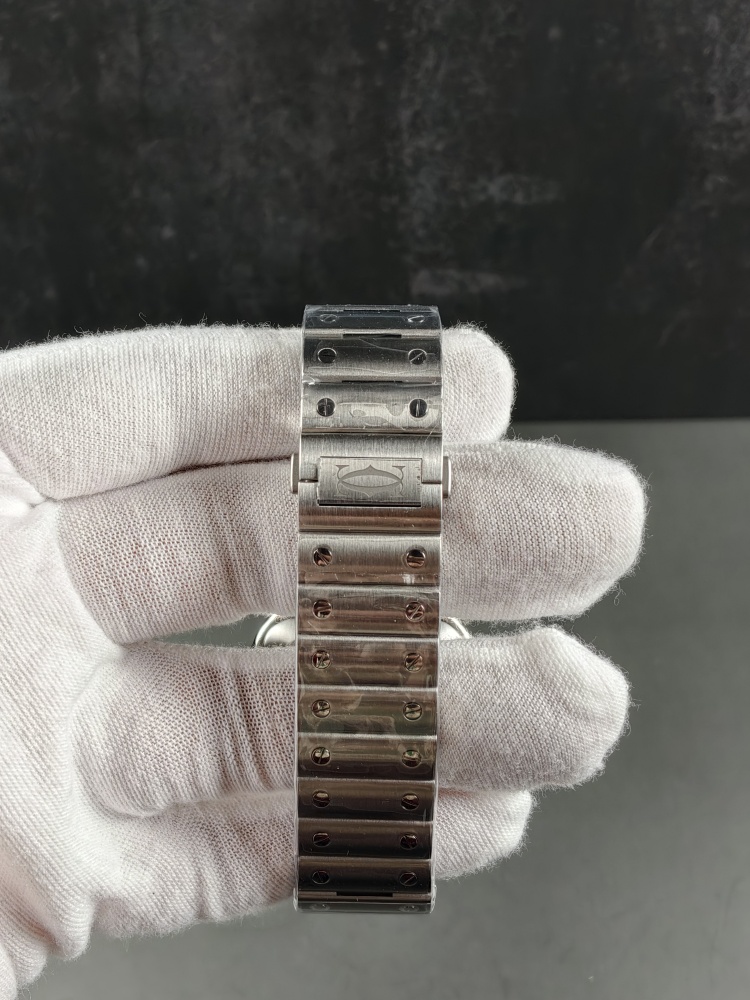 BVF Santos de Cartier Large Model | Stainless Steel | Automatic Movement | Extra Brown Leather Strap