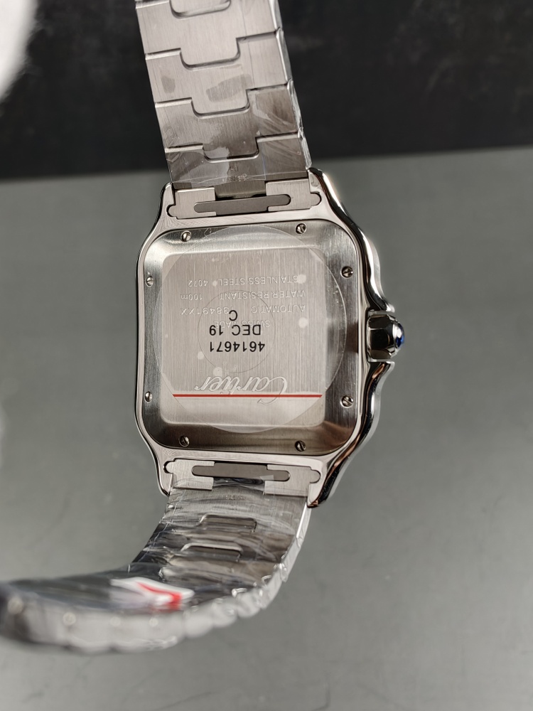 BVF Santos de Cartier Large Model | Stainless Steel | Automatic Movement | Extra Brown Leather Strap