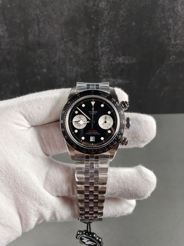 ZF Black Bay Chronograph Black Dial | 41mm | A7750 Automatic Chronograph Movement