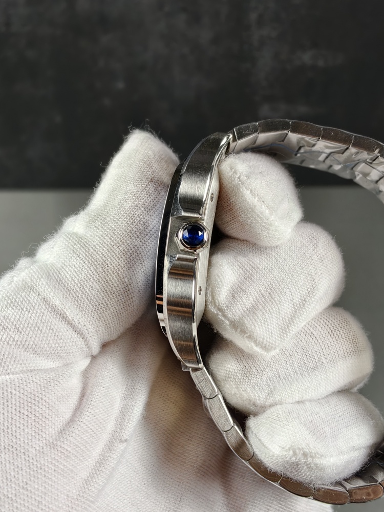 AF Santos de Cartier Large Model Blue Dial | Stainless Steel | Miyota 9015 Automatic Movement | Extra Blue Leather Strap