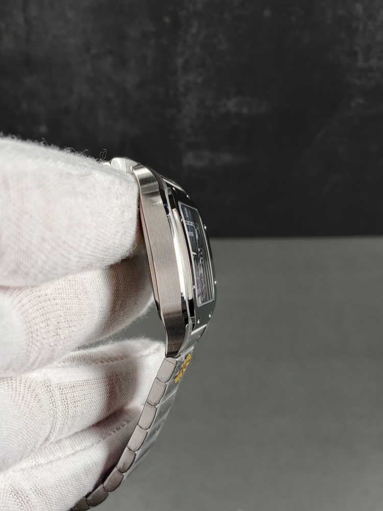 AF Santos de Cartier Medium Model Blue Dial | Stainless Steel | Swiss Automatic Movement | Extra Blue Leather Strap