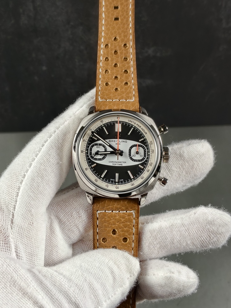 BLS Top Time B01 Racing Black Dial | 38mm | Modified A7750 Automatic Chronograph Movement