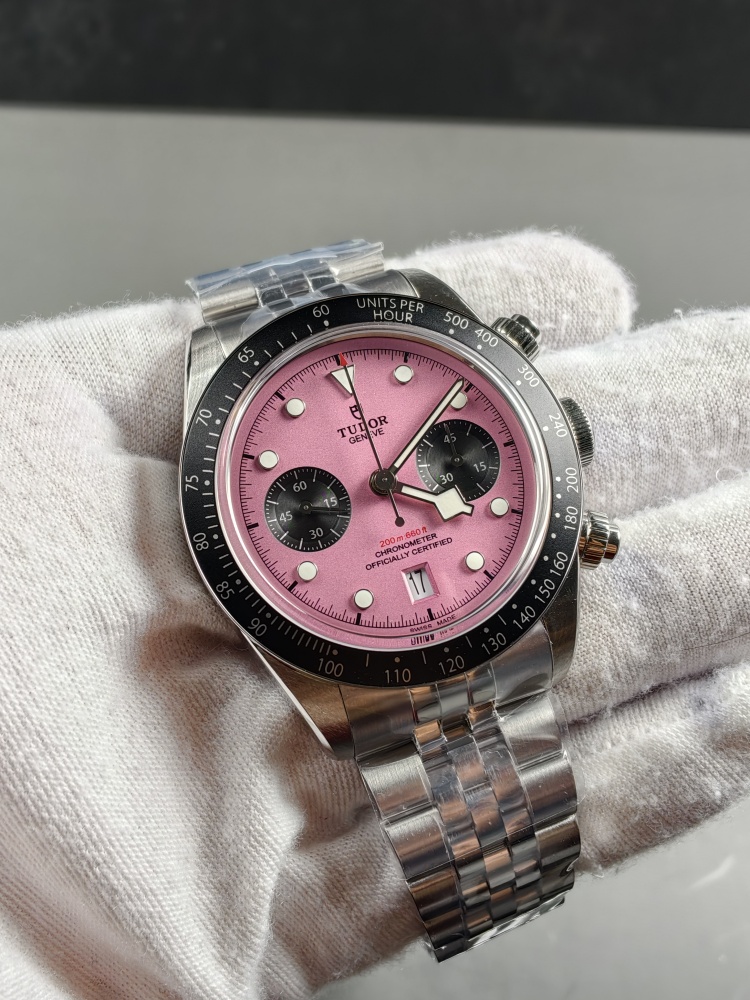 ZF Black Bay Chrono Pink Dial | 41mm | A7750 Automatic Chronograph Movement