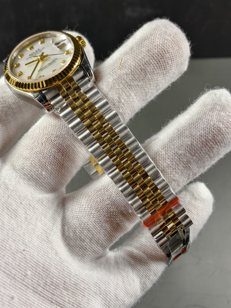 GS Datejust 31 Two-Tone Yellow Gold Mother of Pearl Dial | 31mm | Super Clone 2236 Movement