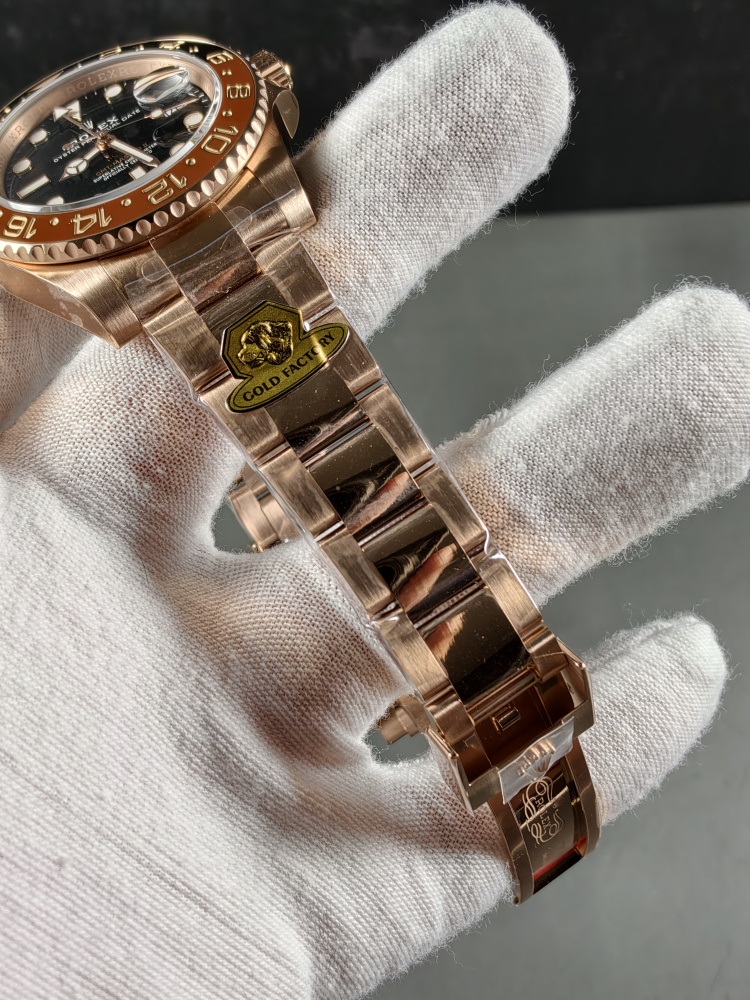 GOLD V4 Root Beer GMT | 40mm | SH3285 Super Clone Movement | Everose Gold & Stainless Steel