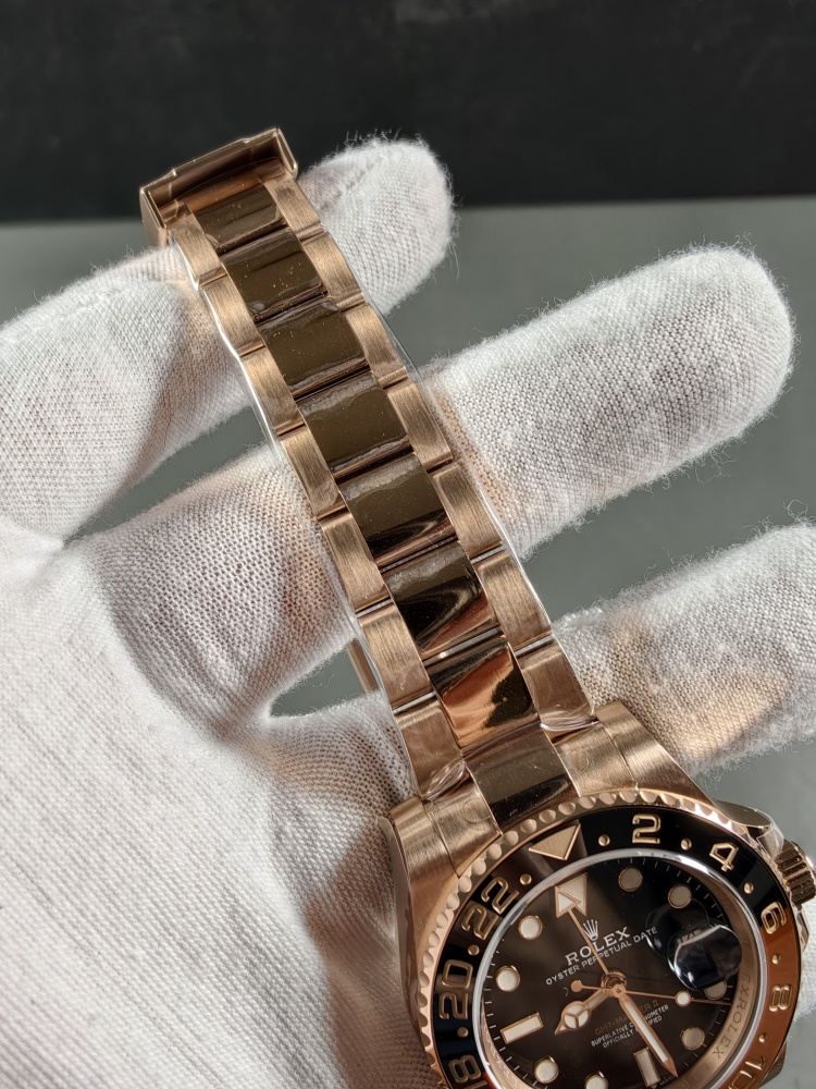 GOLD V4 Root Beer GMT | 40mm | SH3285 Super Clone Movement | Everose Gold & Stainless Steel