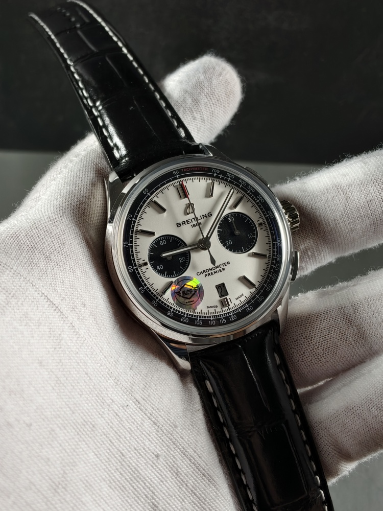 BLS Premier B01 Chronograph Black & White Panda Dial | 42mm | B01 Super Clone Automatic Chronograph Movement